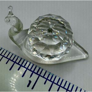 Crystal Asfour 850/20 Cut Crystal Shell Figurine Mint 1.5” Long